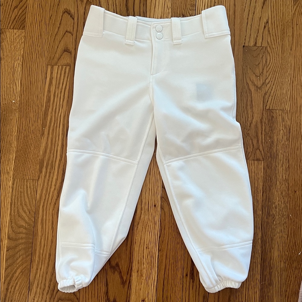 Mizuno Girls white softball pants
